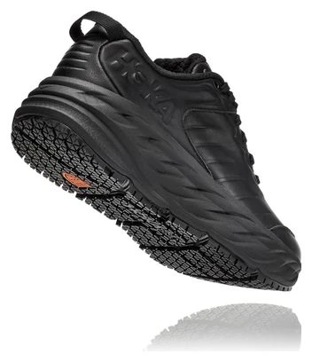 Hoka One One Paire De Chaussures Femme Hoka Bondi SR Cuir Noir 3 Hoka One One Paire De Chaussures Femme Hoka Bondi SR Cuir Noir – Image 3