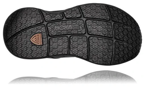 Hoka One One Paire De Chaussures Femme Hoka Bondi SR Cuir Noir – Image 6