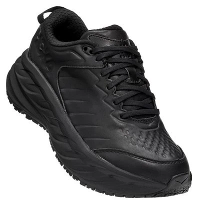 Hoka One One Paire De Chaussures Femme Hoka Bondi SR Cuir Noir 1 Hoka One One Paire De Chaussures Femme Hoka Bondi SR Cuir Noir