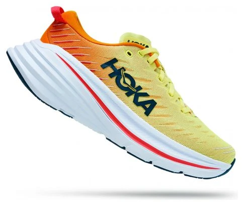 Chaussures De Running Hoka One One Bondi X Jaune Orange 2 Chaussures De Running Hoka One One Bondi X Jaune Orange – Image 2