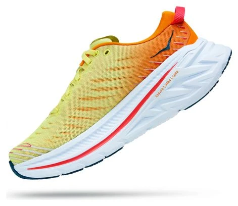 Chaussures De Running Hoka One One Bondi X Jaune Orange 4 Chaussures De Running Hoka One One Bondi X Jaune Orange – Image 4