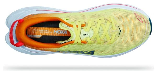 Chaussures De Running Hoka One One Bondi X Jaune Orange 5 Chaussures De Running Hoka One One Bondi X Jaune Orange – Image 5