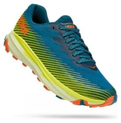 Chaussures De Trail Hoka One One Torrent 2 Bleu Jaune Orange