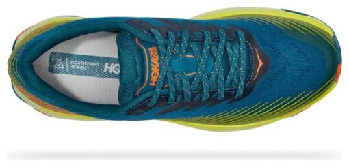 Chaussures De Trail Hoka One One Torrent 2 Bleu Jaune Orange – Image 4