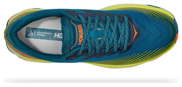 Chaussures De Trail Hoka One One Torrent 2 Bleu Jaune Orange 4 Chaussures De Trail Hoka One One Torrent 2 Bleu Jaune Orange – Image 4