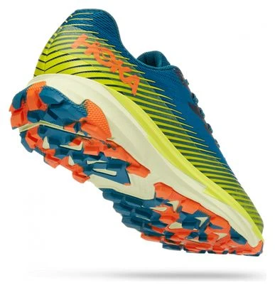Chaussures De Trail Hoka One One Torrent 2 Bleu Jaune Orange 3 Chaussures De Trail Hoka One One Torrent 2 Bleu Jaune Orange – Image 3