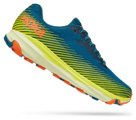 Chaussures De Trail Hoka One One Torrent 2 Bleu Jaune Orange 2 Chaussures De Trail Hoka One One Torrent 2 Bleu Jaune Orange – Image 2