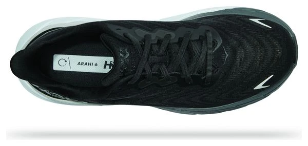 Chaussures De Running Hoka One One Arahi 6 Large 2E Noir Blanc 4 Chaussures De Running Hoka One One Arahi 6 Large 2E Noir Blanc – Image 4