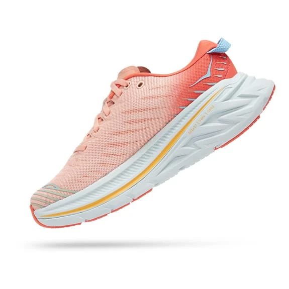 Chaussures HOKA Bondi X Orange Blanc Gris Femme 4 Chaussures HOKA Bondi X Orange Blanc Gris Femme – Image 4