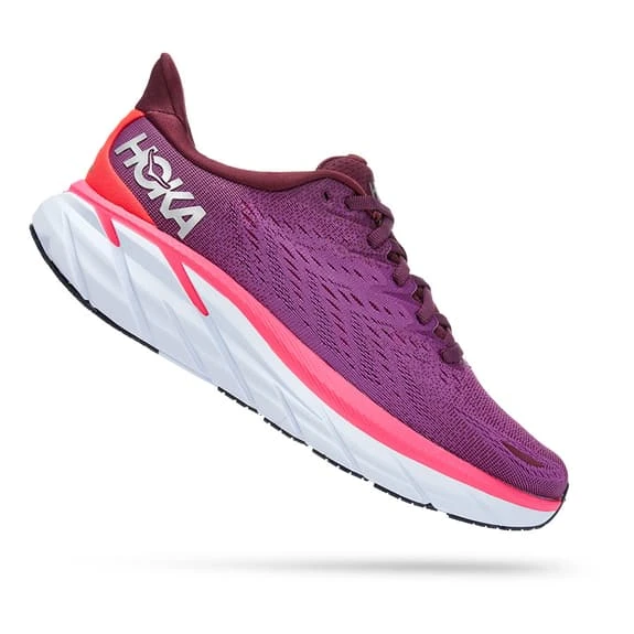 Chaussures HOKA Clifton 8 Lilas Blanc Rose Femme 2 Chaussures HOKA Clifton 8 Lilas Blanc Rose Femme – Image 2
