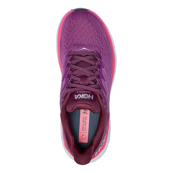 Chaussures HOKA Clifton 8 Lilas Blanc Rose Femme 5 Chaussures HOKA Clifton 8 Lilas Blanc Rose Femme – Image 5