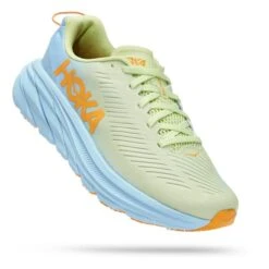 Chaussures HOKA Rincon 3 Vert Bleu Clair Orange Femme