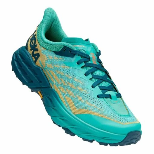 Chaussures HOKA Speedgoat 5 Bleu Clair Vert Femme – Image 2