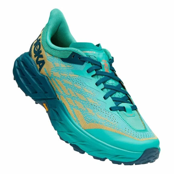 Chaussures HOKA Speedgoat 5 Bleu Clair Vert Femme 2 Chaussures HOKA Speedgoat 5 Bleu Clair Vert Femme – Image 2