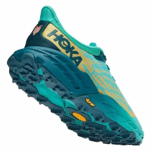 Chaussures HOKA Speedgoat 5 Bleu Clair Vert Femme – Image 3
