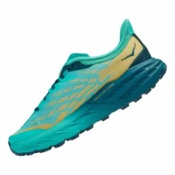 Chaussures HOKA Speedgoat 5 Bleu Clair Vert Femme 9 Chaussures HOKA Speedgoat 5 Bleu Clair Vert Femme -Hoka Soldes Magasin hk 0001123158 dtw 004