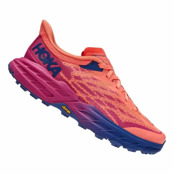 Chaussures Hoka Speedgoat 5 Rouge Bleu Femme 2 Chaussures Hoka Speedgoat 5 Rouge Bleu Femme – Image 2