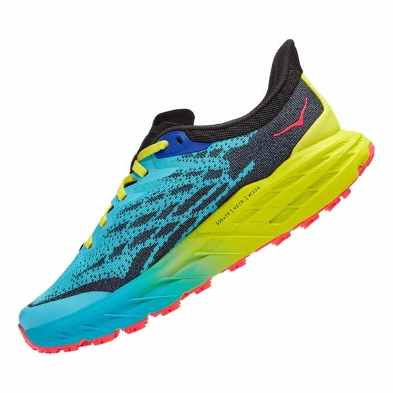 Chaussures Hoka Speedgoat 5 Bleu Clair Vert Noir Femme 4 Chaussures Hoka Speedgoat 5 Bleu Clair Vert Noir Femme – Image 4