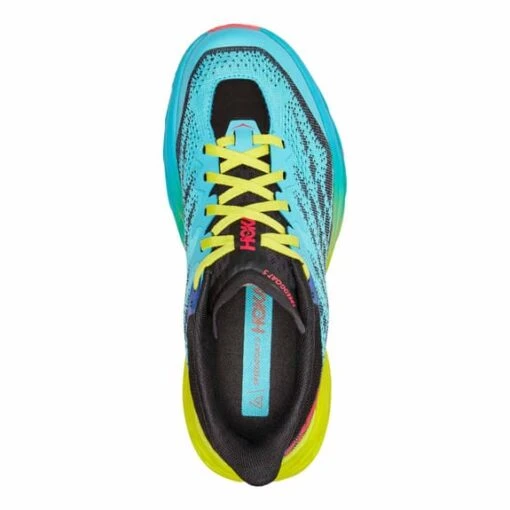 Chaussures Hoka Speedgoat 5 Bleu Clair Vert Noir Femme – Image 5