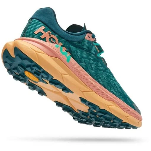 Chaussures HOKA Tecton X Vert Orange Femme – Image 3