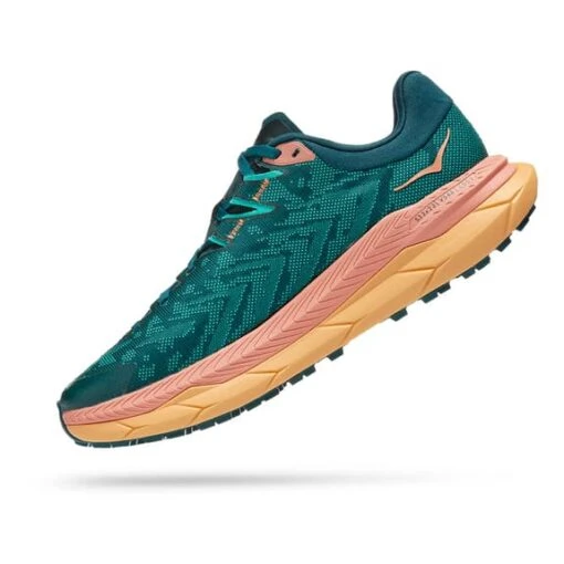 Chaussures HOKA Tecton X Vert Orange Femme – Image 4