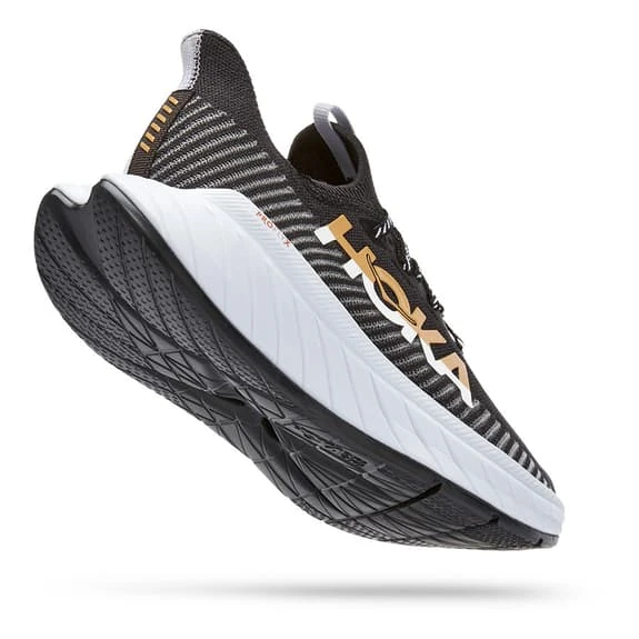 Chaussures HOKA Carbon X 3 Noir Blanc Marron Femme 3 Chaussures HOKA Carbon X 3 Noir Blanc Marron Femme – Image 3