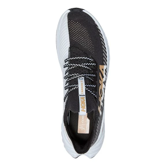 Chaussures HOKA Carbon X 3 Noir Blanc Marron Femme 5 Chaussures HOKA Carbon X 3 Noir Blanc Marron Femme – Image 5