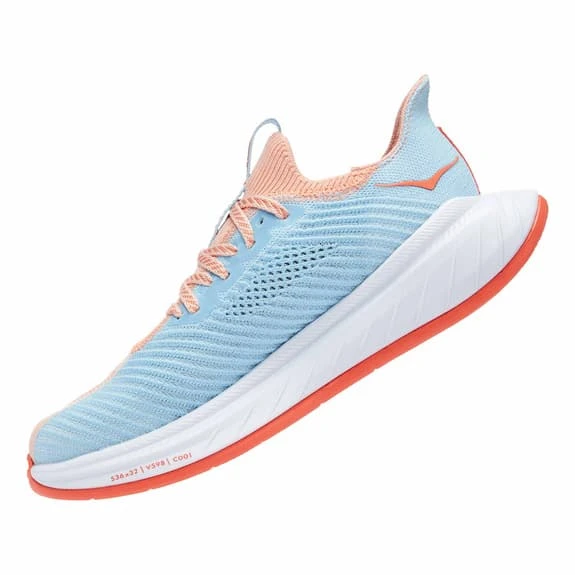 Chaussures HOKA Carbon X 3 Bleu Clair Rose Femme 4 Chaussures HOKA Carbon X 3 Bleu Clair Rose Femme – Image 4