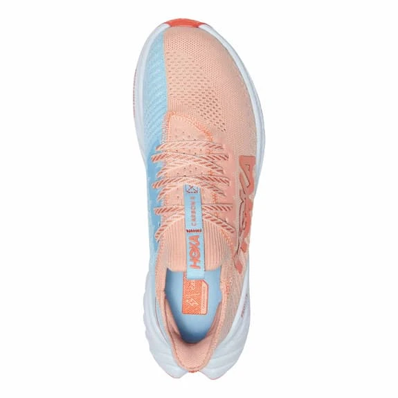 Chaussures HOKA Carbon X 3 Bleu Clair Rose Femme 5 Chaussures HOKA Carbon X 3 Bleu Clair Rose Femme – Image 5