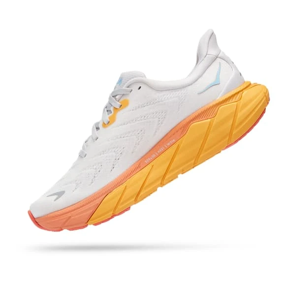 Chaussures HOKA Arahi 6 Blanc Bleu Clair Orange Femme 4 Chaussures HOKA Arahi 6 Blanc Bleu Clair Orange Femme – Image 4