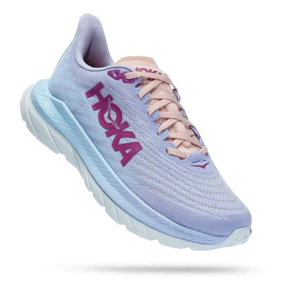 Chaussures HOKA Mach 5 Bleu Clair Lilas Femme 2 Chaussures HOKA Mach 5 Bleu Clair Lilas Femme – Image 2