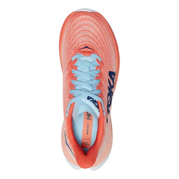 Chaussures HOKA Mach 5 Orange Clair Bleu Blanc Femme 5 Chaussures HOKA Mach 5 Orange Clair Bleu Blanc Femme – Image 5