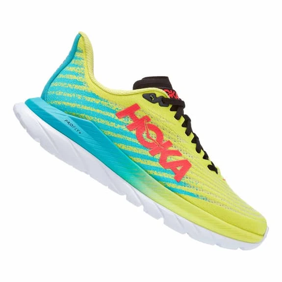 Chaussures HOKA Mach 5 Vert Bleu Rouge Femme 2 Chaussures HOKA Mach 5 Vert Bleu Rouge Femme – Image 2