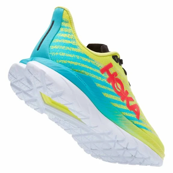 Chaussures HOKA Mach 5 Vert Bleu Rouge Femme 3 Chaussures HOKA Mach 5 Vert Bleu Rouge Femme – Image 3