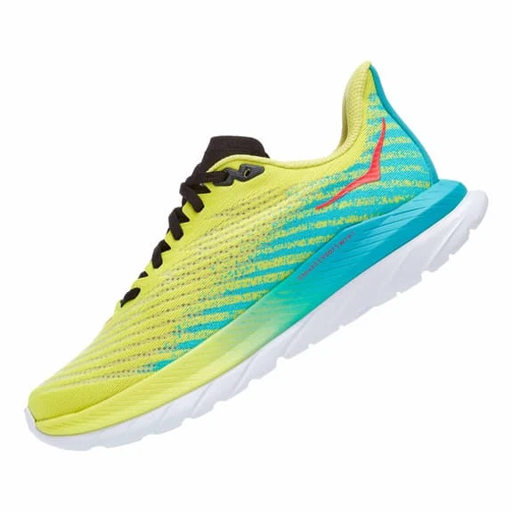 Chaussures HOKA Mach 5 Vert Bleu Rouge Femme 4 Chaussures HOKA Mach 5 Vert Bleu Rouge Femme – Image 4