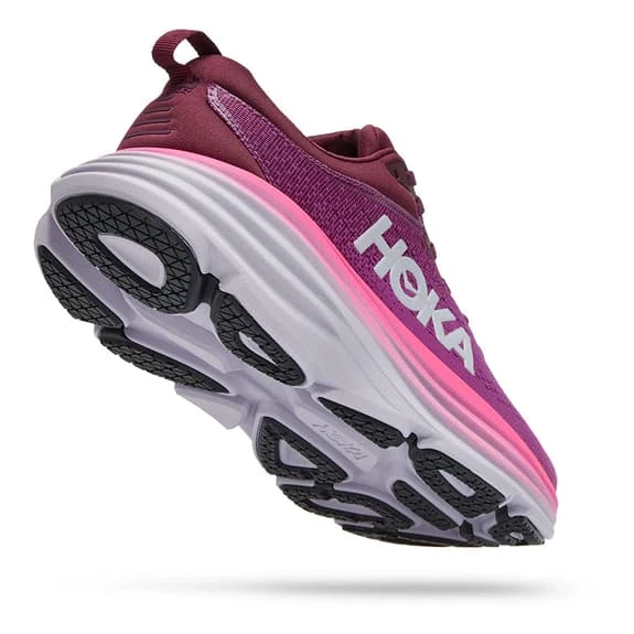 Chaussures HOKA Bondi 8 Rose Lilas Gris Femme 3 Chaussures HOKA Bondi 8 Rose Lilas Gris Femme – Image 3