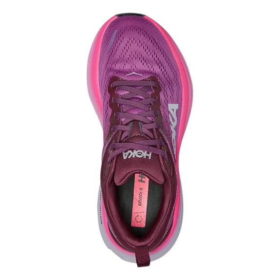 Chaussures HOKA Bondi 8 Rose Lilas Gris Femme 5 Chaussures HOKA Bondi 8 Rose Lilas Gris Femme – Image 5
