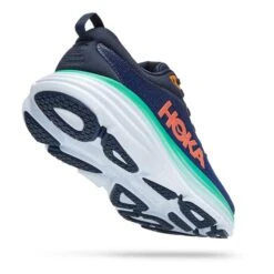 Chaussures HOKA Bondi 8 Bleu Marine Orange Vert Femme 8 Chaussures HOKA Bondi 8 Bleu Marine Orange Vert Femme -Hoka Soldes Magasin hk 0001127952 osb 003