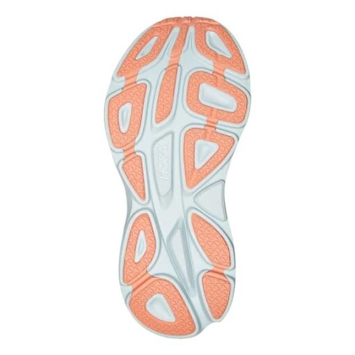 Chaussures HOKA Bondi 8 Orange Blanc Jaune Femme – Image 6
