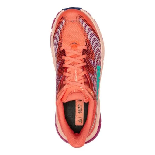 Chaussures HOKA Mafate Speed 4 Orange Rose Lilas Femme – Image 5
