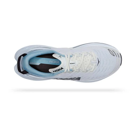 Chaussures HOKA Bondi X Blanc Bleu Clair Noir 5 Chaussures HOKA Bondi X Blanc Bleu Clair Noir – Image 5