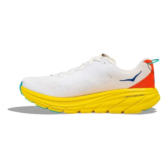 Chaussures HOKA Rincon 3 Blanc Jaune Bleu Foncé 5 Chaussures HOKA Rincon 3 Blanc Jaune Bleu Foncé – Image 5