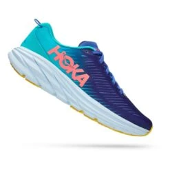 Chaussures HOKA Rincon 3 Bleu Foncé Rose Blanc Femme