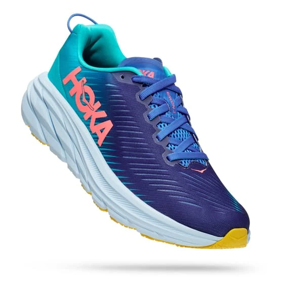 Chaussures HOKA Rincon 3 Bleu Foncé Rose Blanc Femme 2 Chaussures HOKA Rincon 3 Bleu Foncé Rose Blanc Femme – Image 2