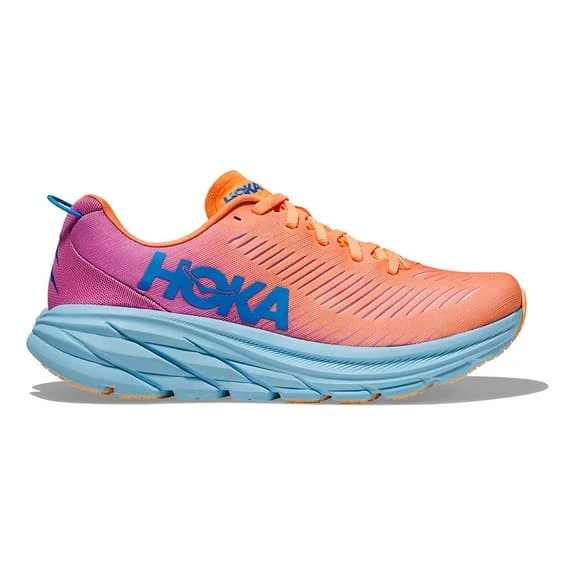 Chaussures HOKA Rincon 3 Orange Rose Blanc Femme 2 Chaussures HOKA Rincon 3 Orange Rose Blanc Femme – Image 2