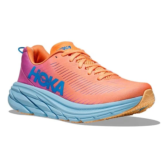 Chaussures HOKA Rincon 3 Orange Rose Blanc Femme 4 Chaussures HOKA Rincon 3 Orange Rose Blanc Femme – Image 4