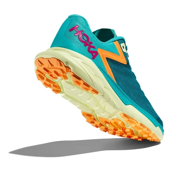 Chaussures HOKA Zinal Vert Turquoise Orange Fuchsia 4 Chaussures HOKA Zinal Vert Turquoise Orange Fuchsia – Image 4
