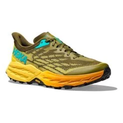 Chaussures HOKA Speedgoat 5 Vert Kaki Orange Jaune 8 Chaussures HOKA Speedgoat 5 Vert Kaki Orange Jaune -Hoka Soldes Magasin hk 1123157 apf 005