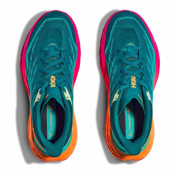 Chaussures HOKA Speedgoat 5 Vert Turquoise Orange 3 Chaussures HOKA Speedgoat 5 Vert Turquoise Orange – Image 3