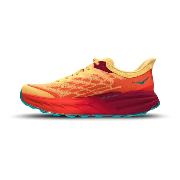Chaussures HOKA Speedgoat 5 Crème Orange Bleu 4 Chaussures HOKA Speedgoat 5 Crème Orange Bleu – Image 4